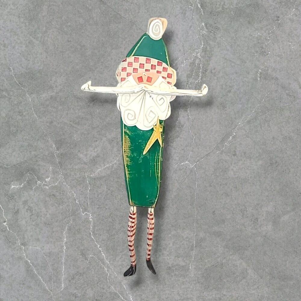 Large Rustic‎ Wooden Santa Christmas Folk Art Wall Decor 30"